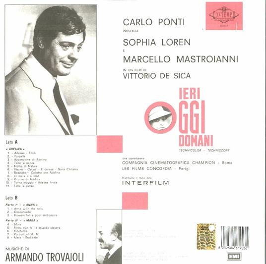Ieri, Oggi, Domani (Colonna sonora) - Vinile LP di Armando Trovajoli - 2