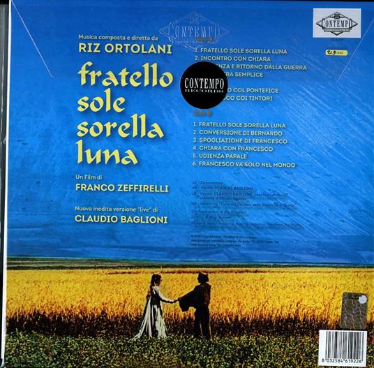 Fratello Sole, Sorella Luna (Colonna sonora) (140 gr. + Gatefold Sleeve) - Vinile LP + CD Audio di Riz Ortolani - 2