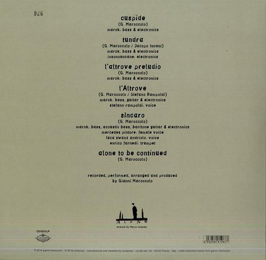 Alone - Vinile LP di Gianni Maroccolo - 2
