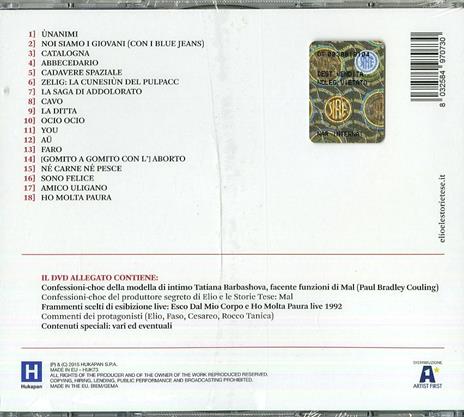 Esco dal mio corpo e ho molta paura - CD Audio + DVD di Elio e le Storie Tese - 2
