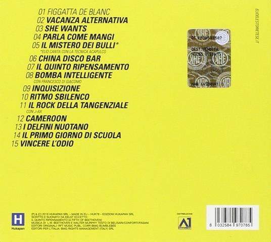 Figgatta De Blanc (Sanremo 2016) - CD Audio di Elio e le Storie Tese - 2