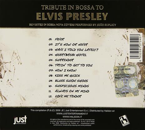 Tribute in Bossa to Elvis Presley - CD Audio - 2