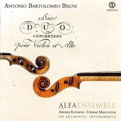 Sei duetti concertanti per viola e violino - CD Audio di Antonio Bruni