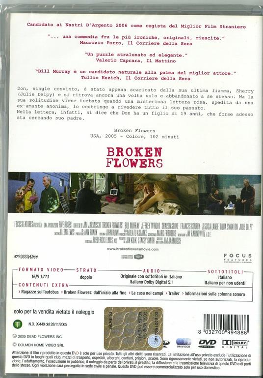 Broken Flowers di Jim Jarmusch - DVD - 2
