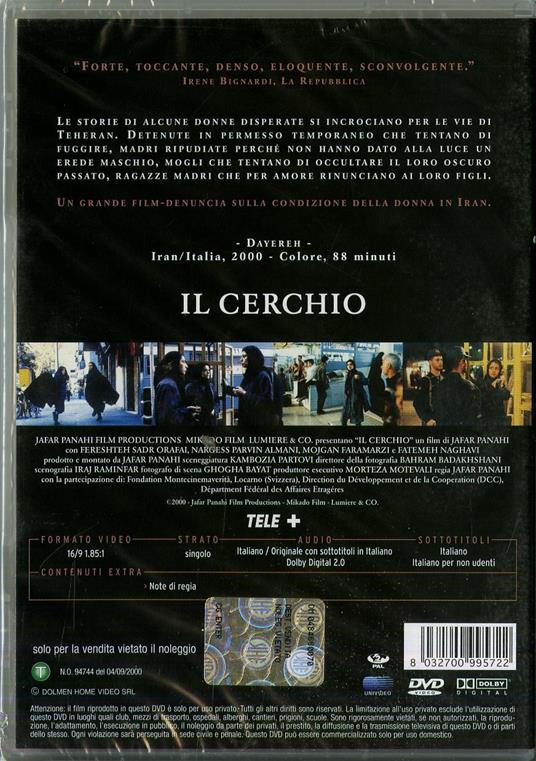 Il cerchio di Jafar Panahi - DVD - 2