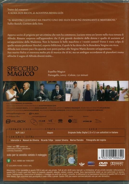 Specchio magico di Manoel De Oliveira - DVD - 2