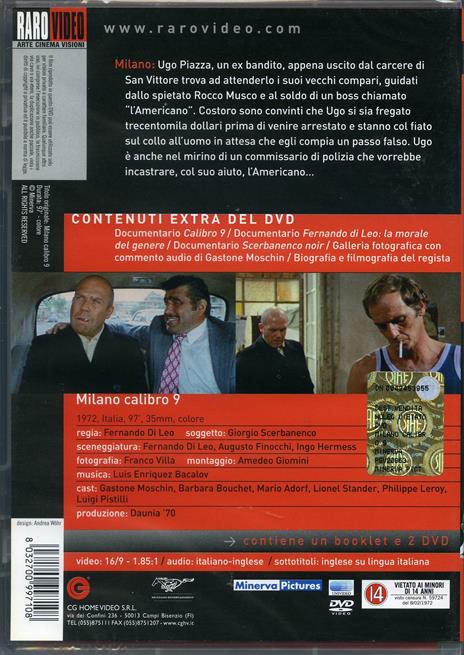 Milano calibro nove di Fernando Di Leo - DVD - 2