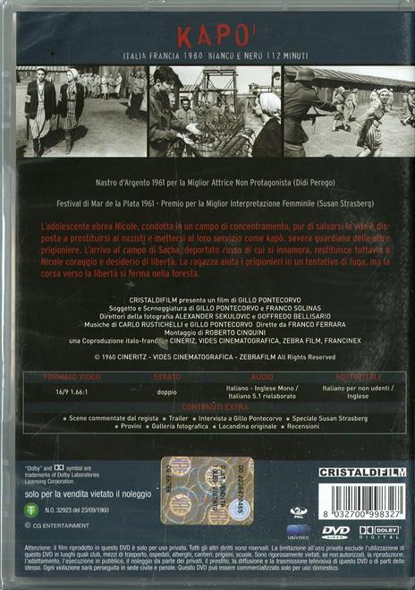 Kapò di Gillo Pontecorvo - DVD - 2