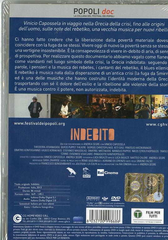 Indebito di Andrea Segre - DVD - 2