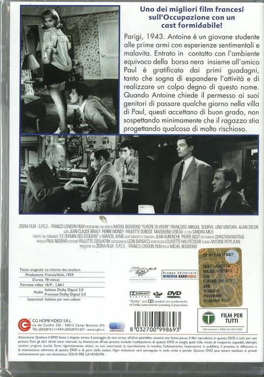 Furore di vivere di Michel Boisrond - DVD - 2