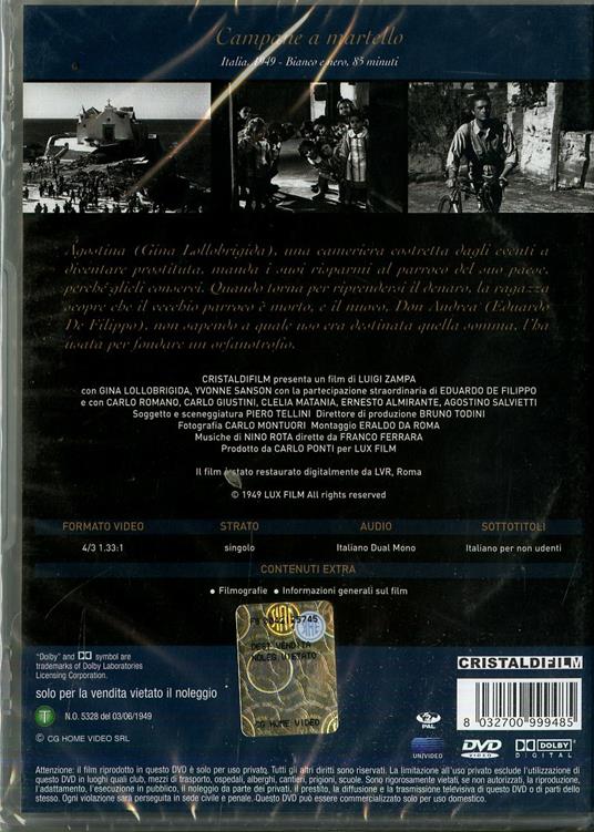 Campane a martello di Luigi Zampa - DVD - 2