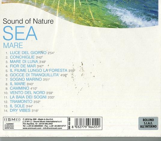 Sound Of Nature. Sea - CD Audio - 2