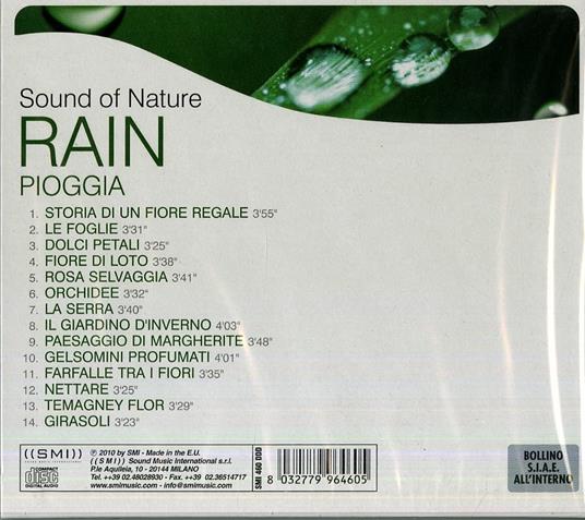 Sound of Nature. Rain - CD Audio - 2