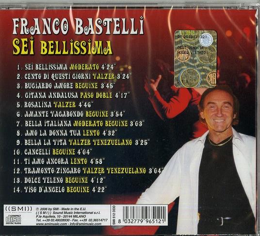 Sei bellissima - CD Audio di Franco Bastelli - 2