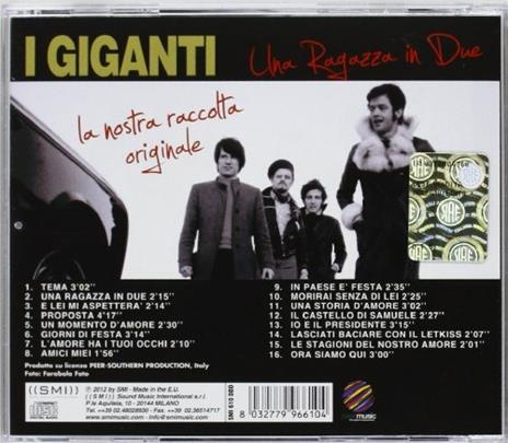 Una ragazza in due - CD Audio di I Giganti - 2
