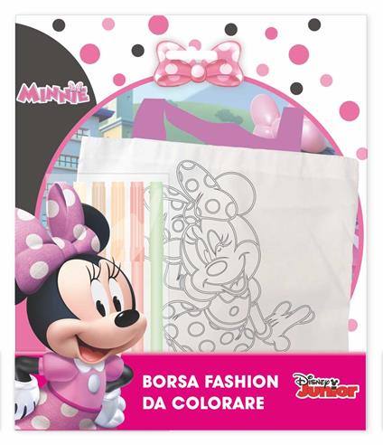 Borsetta Da Colorare Con 6 Pennarelli. Minnie. Mc Min0419