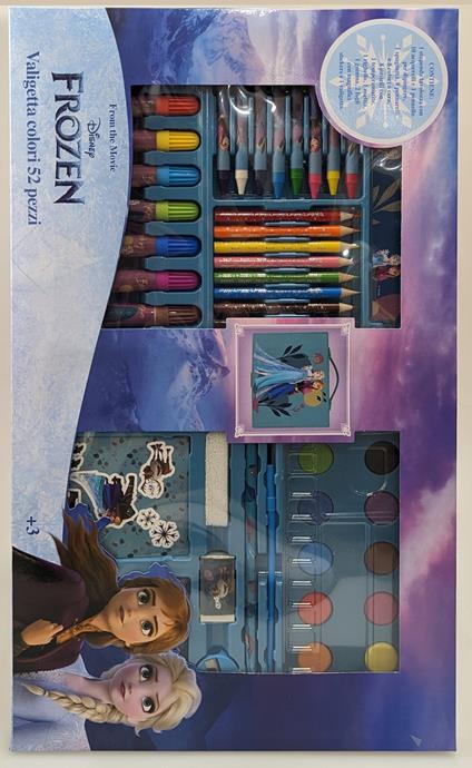 Valigetta dei colori da 52 pezzi disney frozen in scatola vetrina