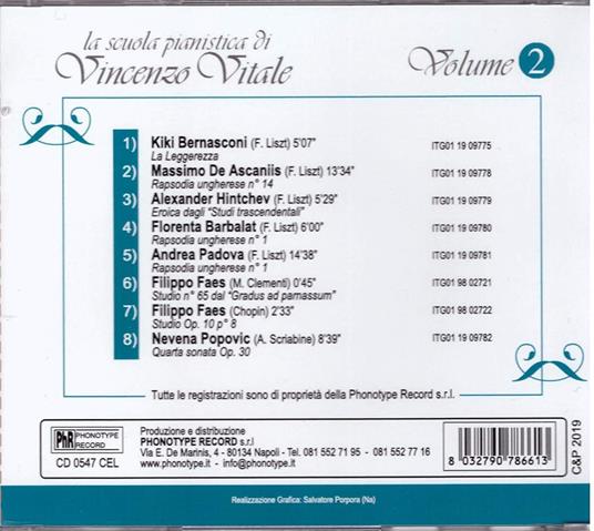 La Scuola Pianistica Vol 2 - CD Audio - 2