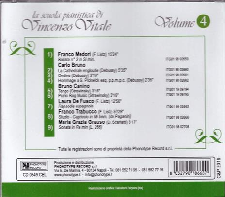 La Scuola Pianistica Vol.4 - CD Audio - 2
