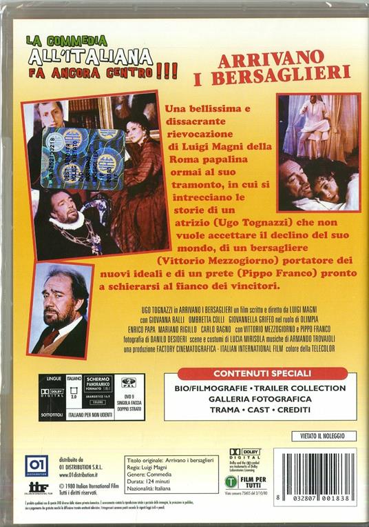 Arrivano i bersaglieri di Luigi Magni - DVD - 2