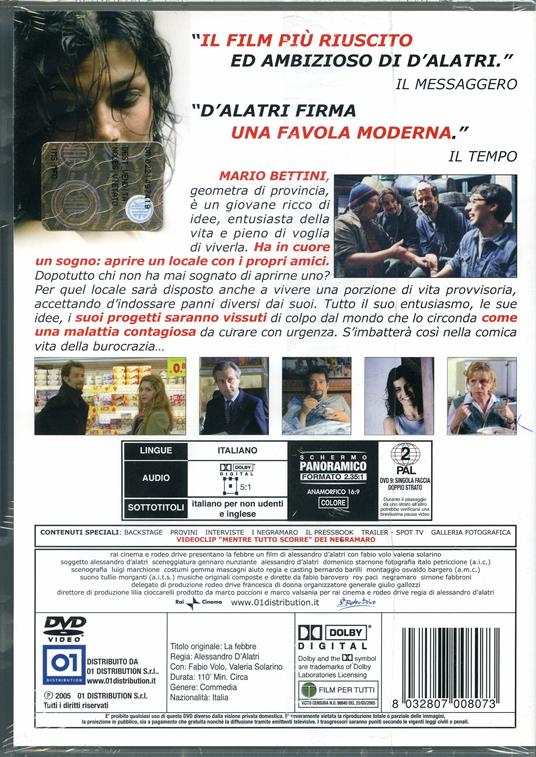 La febbre di Alessandro D'Alatri - DVD - 2