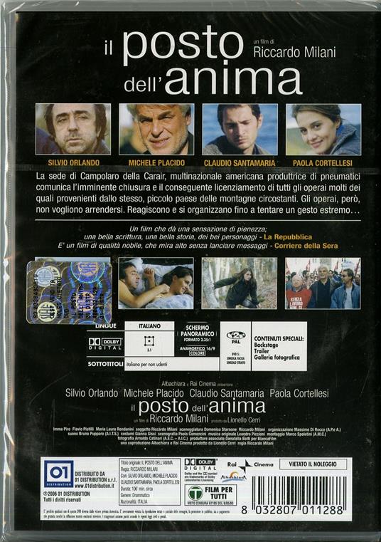 Il posto dell'anima di Riccardo Milani - DVD - 2