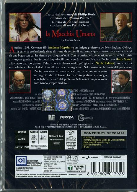 La macchia umana di Robert Benton - DVD - 2