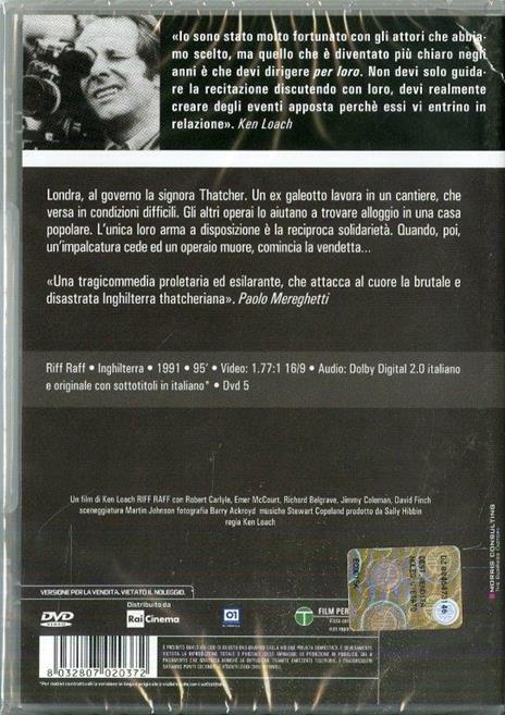 Riff Raff. Meglio perderli che trovarli di Ken Loach - DVD - 2