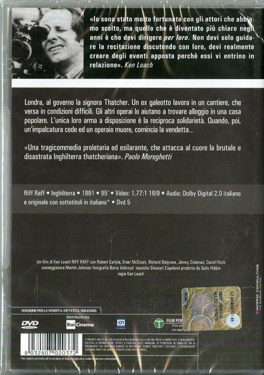 Riff Raff. Meglio perderli che trovarli di Ken Loach - DVD - 2