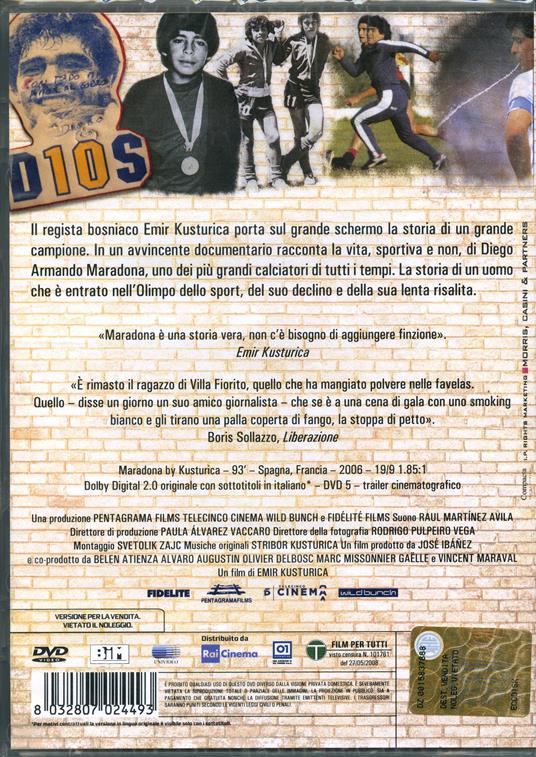Maradona di Kusturica di Emir Kusturica - DVD - 2