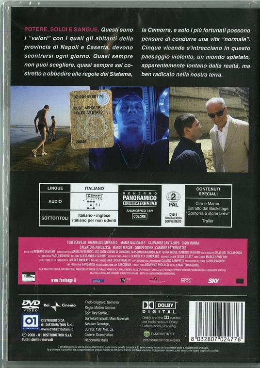Gomorra (1 DVD) di Matteo Garrone - DVD - 2