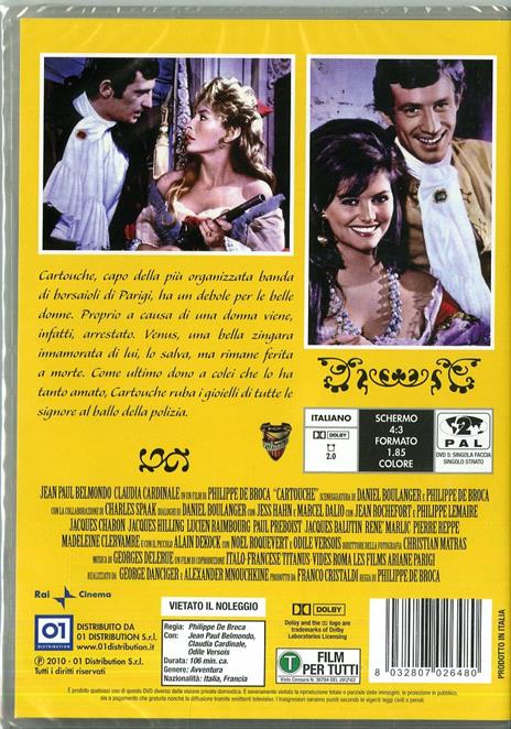 Cartouche di Philippe De Broca - DVD - 2