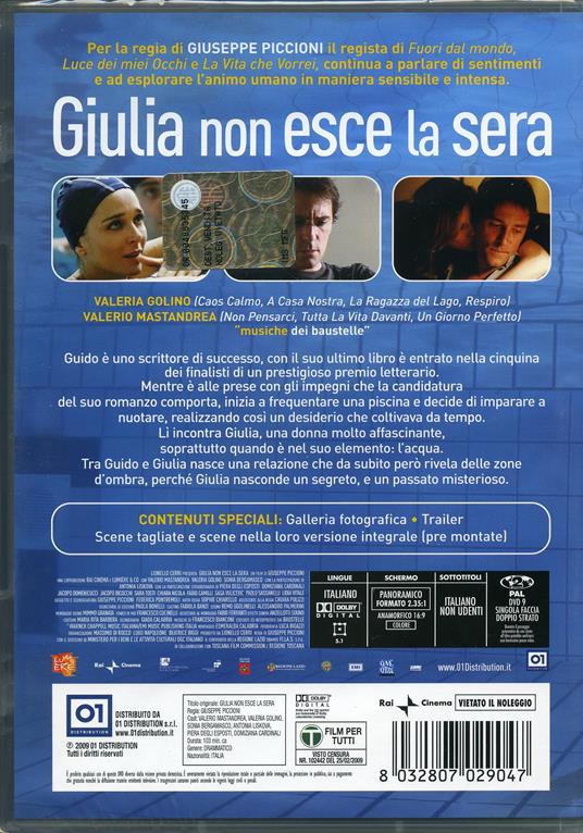Giulia non esce la sera di Giuseppe Piccioni - DVD - 2