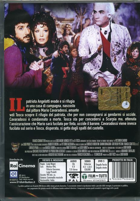 Tosca (DVD) di Luigi Magni - DVD - 2