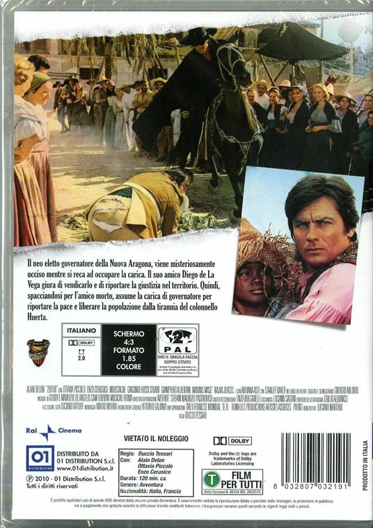 Zorro di Duccio Tessari - DVD - 2