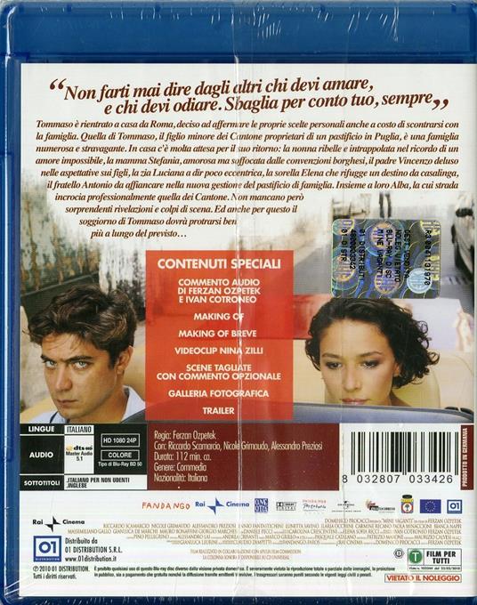 Mine vaganti di Ferzan Ozpetek - Blu-ray - 2