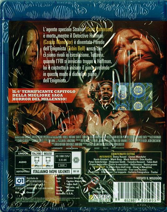 Saw VI di Kevin Greutert - Blu-ray - 2