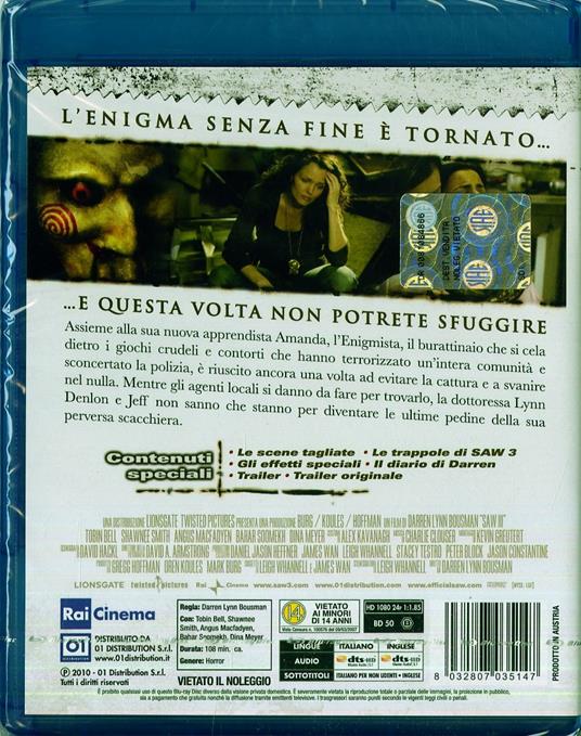 Saw III di Darren Lynn Bousman - Blu-ray - 2