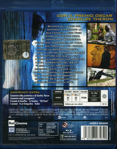 Aeon Flux di Karin Kusama - Blu-ray - 2