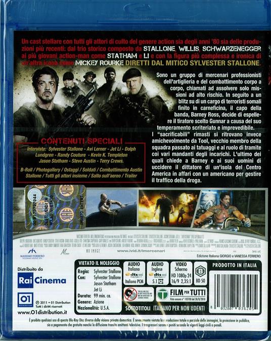 I mercenari. The Expendables di Sylvester Stallone - Blu-ray - 2