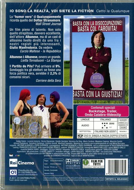 Qualunquemente di Giulio Manfredonia - DVD - 2