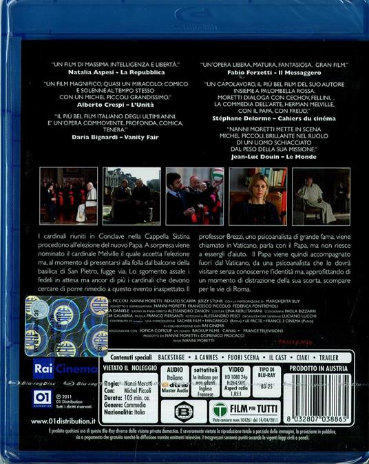 Habemus Papam di Nanni Moretti - Blu-ray - 2