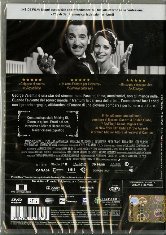 The Artist (DVD) di Michel Hazanavicius - DVD - 2
