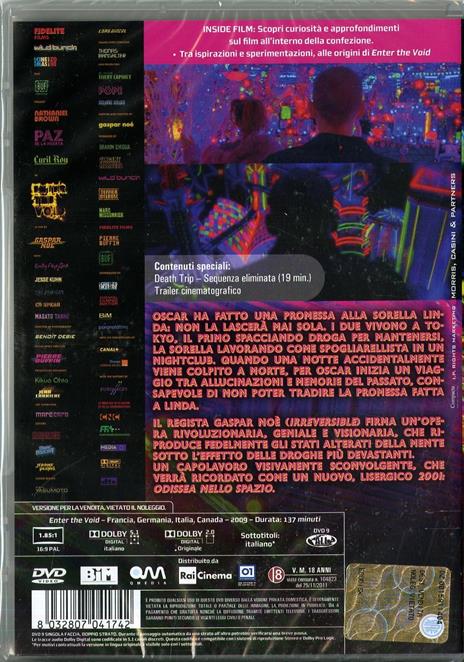Enter the Void di Gaspar Noe - DVD - 2