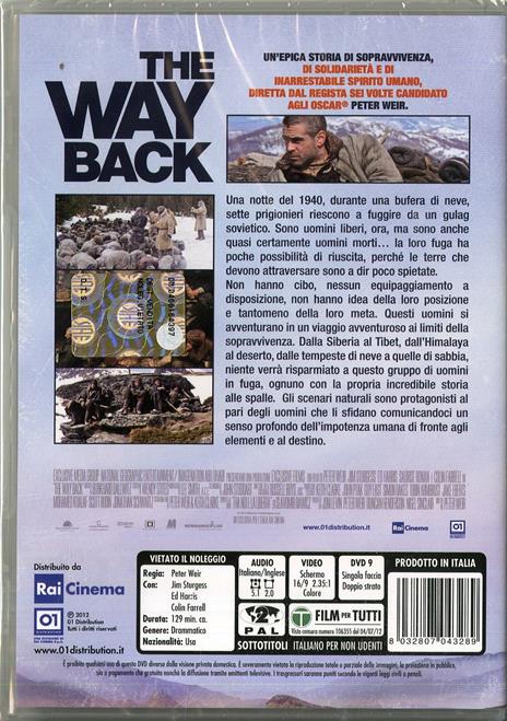 The Way Back di Peter Weir - DVD - 2