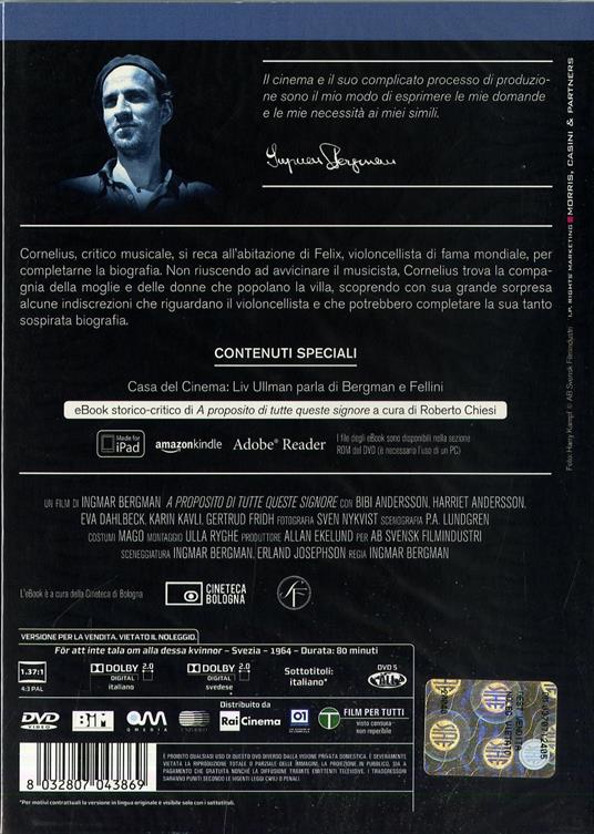 A proposito di tutte queste... signore di Ingmar Bergman - DVD - 2