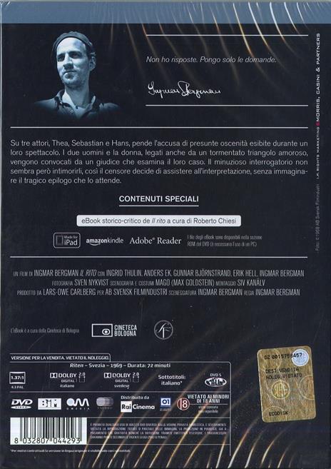 Il rito di Ingmar Bergman - DVD - 2