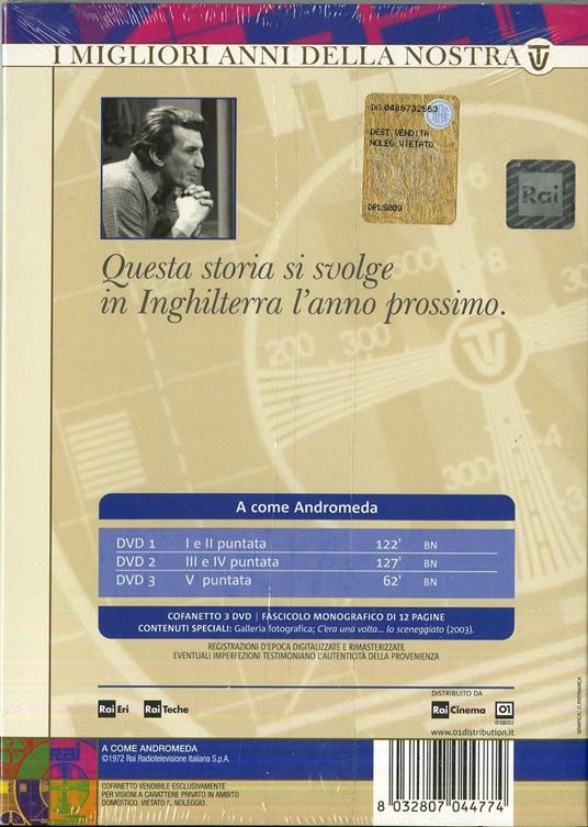 A come Andromeda (3 DVD) di Vittorio Cottafavi - DVD - 2