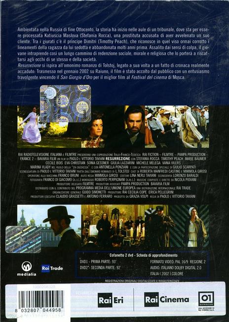 Resurrezione (2 DVD) di Paolo Taviani,Vittorio Taviani - DVD - 2