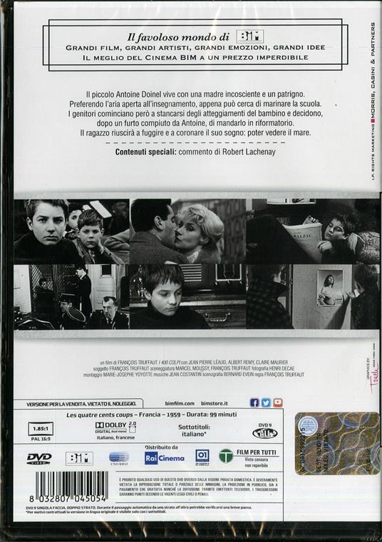 I quattrocento colpi di François Truffaut - DVD - 2